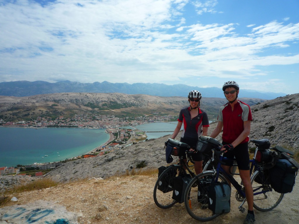 Looking over the town of Pag