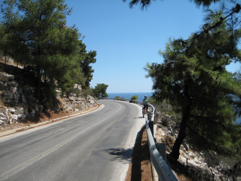 Riding around Thassos
