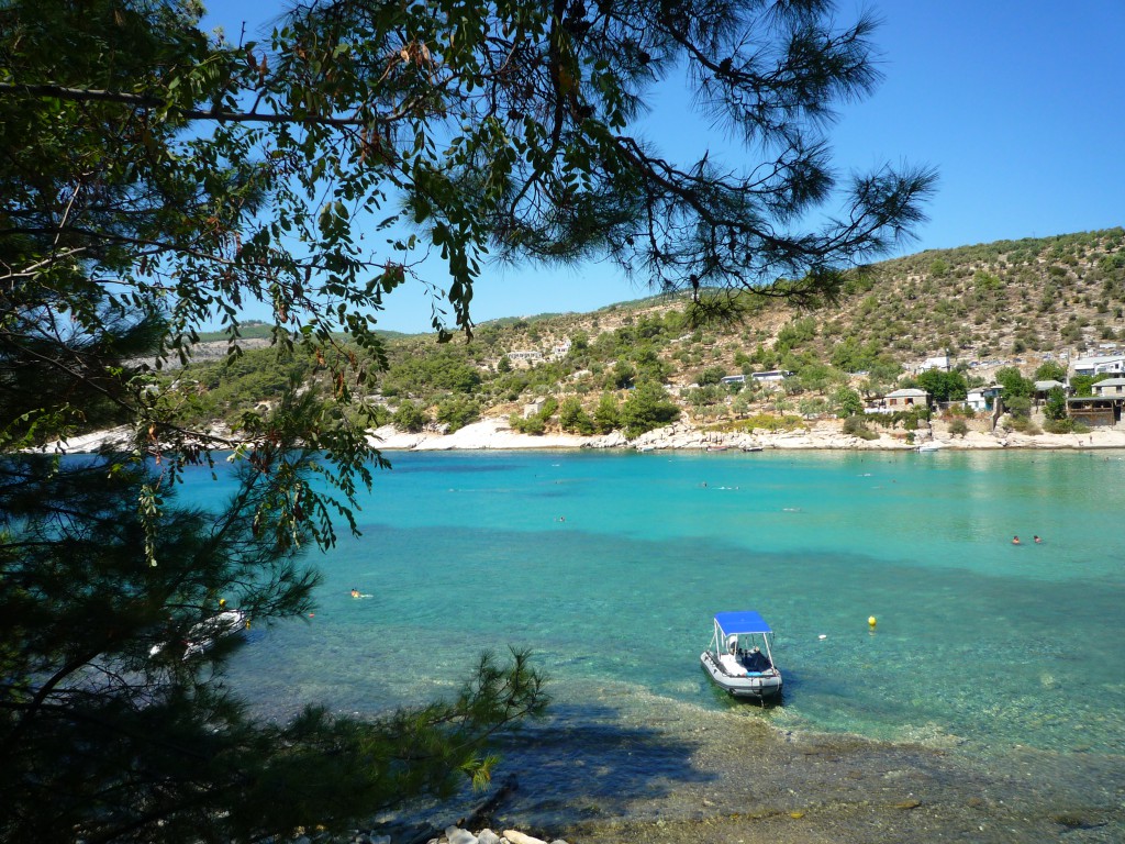 Quiet cove where we ate our lunch